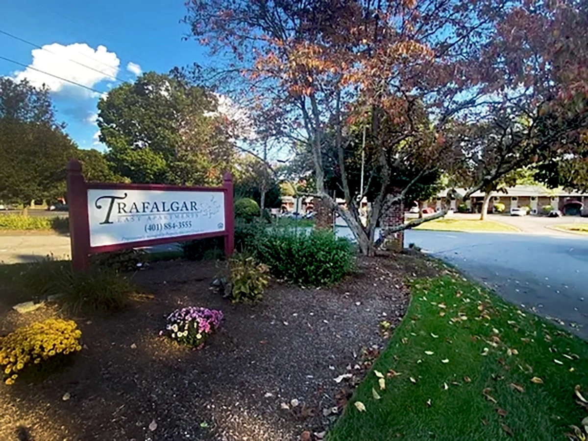 Trafalgar East Sign